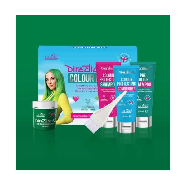 Directions Apple Green Hair Colour Kit 
